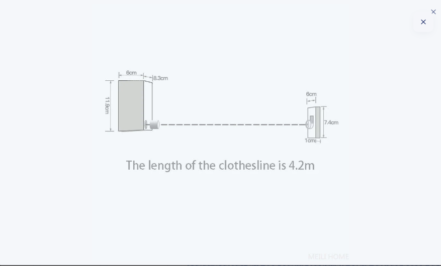 Telescopic Clothesline Clothes Drying Rope